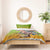 Bass Fishing Bedding Set Tropical Explosion Angler Design - Wonder Print Shop