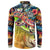 Bass Fishing Button Sweatshirt Tropical Explosion Angler Design - Wonder Print Shop