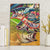 Bass Fishing Canvas Wall Art Tropical Explosion Angler Design - Wonder Print Shop