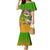 Bass Fishing Family Matching Mermaid Dress and Hawaiian Shirt Tropical Explosion Angler Design - Wonder Print Shop