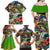 Bass Fishing Family Matching Off Shoulder Maxi Dress and Hawaiian Shirt Tropical Explosion Angler Design - Wonder Print Shop