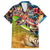Bass Fishing Family Matching Off Shoulder Maxi Dress and Hawaiian Shirt Tropical Explosion Angler Design - Wonder Print Shop