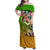 Bass Fishing Family Matching Off Shoulder Maxi Dress and Hawaiian Shirt Tropical Explosion Angler Design - Wonder Print Shop