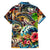 Bass Fishing Family Matching Puletasi and Hawaiian Shirt Tropical Explosion Angler Design - Wonder Print Shop