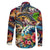 Bass Fishing Family Matching Puletasi and Hawaiian Shirt Tropical Explosion Angler Design - Wonder Print Shop