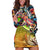 Bass Fishing Hoodie Dress Tropical Explosion Angler Design - Wonder Print Shop