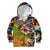 Bass Fishing Kid Hoodie Tropical Explosion Angler Design - Wonder Print Shop
