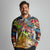 Bass Fishing Long Sleeve Polo Shirt Tropical Explosion Angler Design - Wonder Print Shop