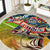 Bass Fishing Round Carpet Tropical Explosion Angler Design - Wonder Print Shop