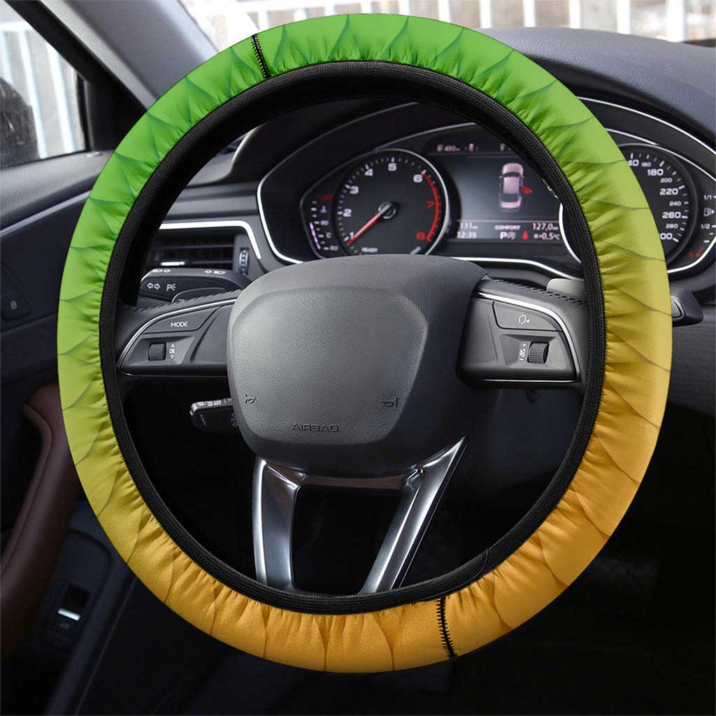 Bass Fishing Steering Wheel Cover Tropical Explosion Angler Design - Wonder Print Shop