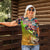Bass Fishing Women Polo Shirt Tropical Explosion Angler Design - Wonder Print Shop