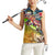 Bass Fishing Women Sleeveless Polo Shirt Tropical Explosion Angler Design - Wonder Print Shop