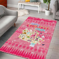 Merry Christmas Canada Area Rug Xmas Travel Map - Wonder Print Shop