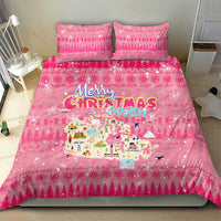 Merry Christmas Canada Bedding Set Xmas Travel Map - Wonder Print Shop