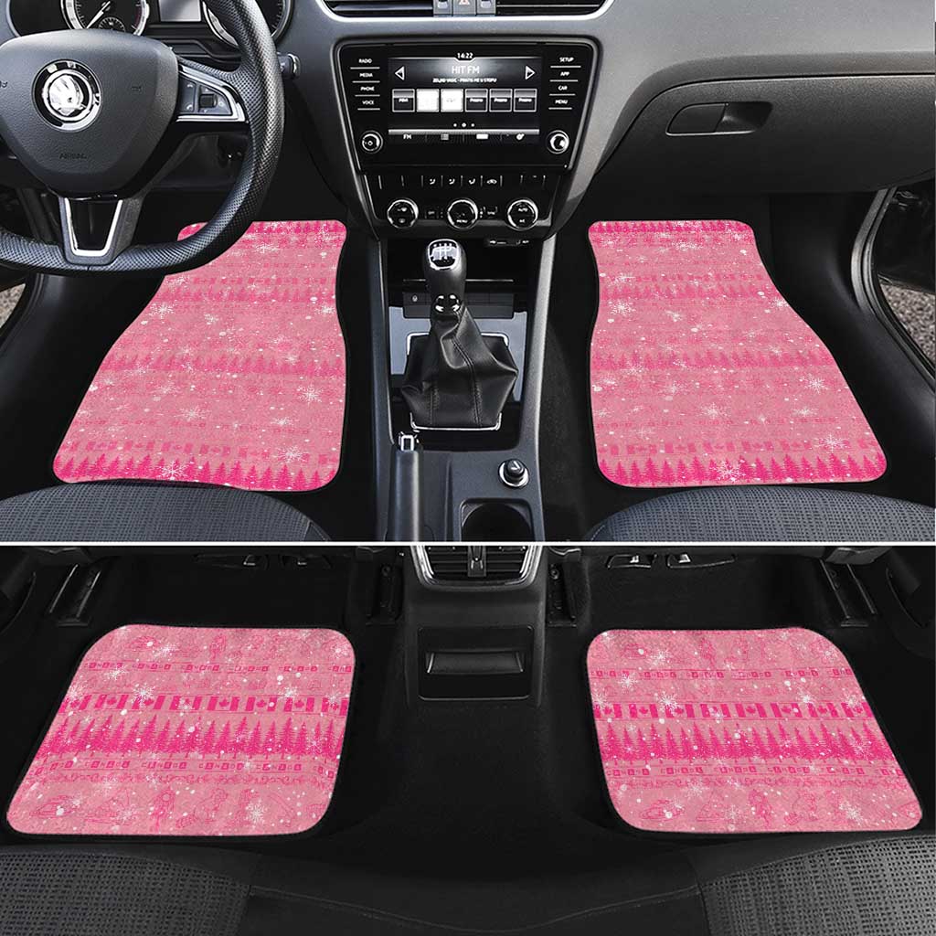 Merry Christmas Canada Car Mats Xmas Travel Map - Wonder Print Shop