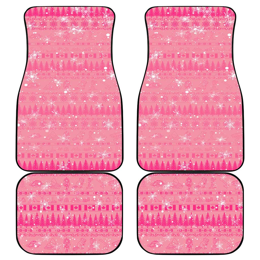 Merry Christmas Canada Car Mats Xmas Travel Map - Wonder Print Shop