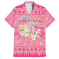 Merry Christmas Canada Family Matching Off Shoulder Short Dress and Hawaiian Shirt Xmas Travel Map - Wonder Print Shop