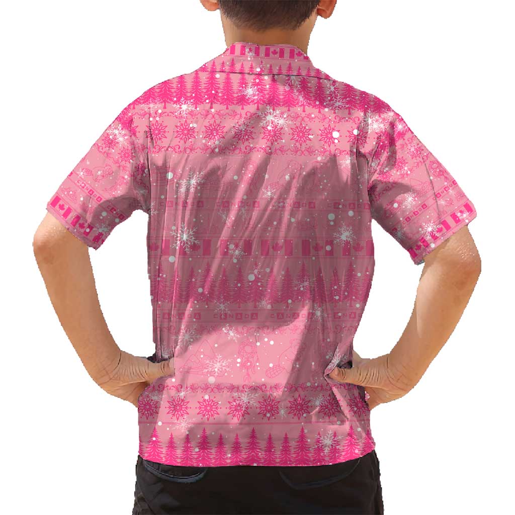 Merry Christmas Canada Family Matching Puletasi and Hawaiian Shirt Xmas Travel Map - Wonder Print Shop