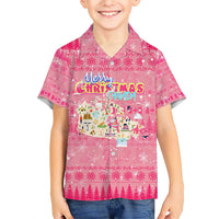 Merry Christmas Canada Family Matching Short Sleeve Bodycon Dress and Hawaiian Shirt Xmas Travel Map - Wonder Print Shop