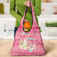 Merry Christmas Canada Grocery Bag Xmas Travel Map - Wonder Print Shop