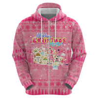 Merry Christmas Canada Hoodie Xmas Travel Map - Wonder Print Shop