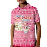 Merry Christmas Canada Kid Polo Shirt Xmas Travel Map - Wonder Print Shop