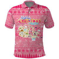 Merry Christmas Canada Polo Shirt Xmas Travel Map - Wonder Print Shop