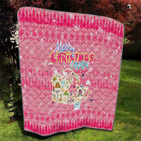 Merry Christmas Canada Quilt Xmas Travel Map - Wonder Print Shop