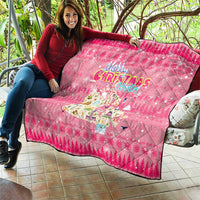 Merry Christmas Canada Quilt Xmas Travel Map - Wonder Print Shop