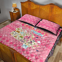 Merry Christmas Canada Quilt Bed Set Xmas Travel Map - Wonder Print Shop