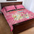 Merry Christmas Canada Quilt Bed Set Xmas Travel Map - Wonder Print Shop