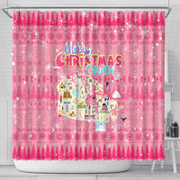 Merry Christmas Canada Shower Curtain Xmas Travel Map - Wonder Print Shop
