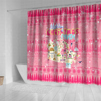 Merry Christmas Canada Shower Curtain Xmas Travel Map - Wonder Print Shop