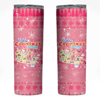 Merry Christmas Canada Skinny Tumbler Xmas Travel Map - Wonder Print Shop