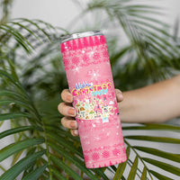 Merry Christmas Canada Skinny Tumbler Xmas Travel Map - Wonder Print Shop