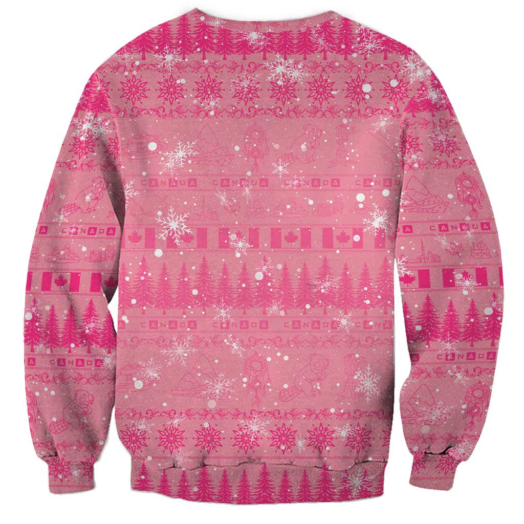Merry Christmas Canada Sweatshirt Xmas Travel Map - Wonder Print Shop