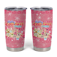 Merry Christmas Canada Tumbler Cup Xmas Travel Map - Wonder Print Shop