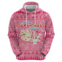 Merry Christmas Canada Zip Hoodie Xmas Travel Map - Wonder Print Shop