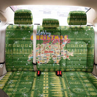 Merry Christmas Switzerland Back Car Seat Cover Xmas Travel Map - Wonder Print Shop
