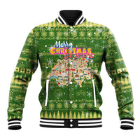Merry Christmas Switzerland Baseball Jacket Xmas Travel Map - Wonder Print Shop