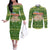 Merry Christmas Switzerland Couples Matching Off The Shoulder Long Sleeve Dress and Long Sleeve Button Shirt Xmas Travel Map - Wonder Print Shop