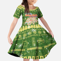 Merry Christmas Switzerland Family Matching Summer Maxi Dress and Hawaiian Shirt Xmas Travel Map - Wonder Print Shop