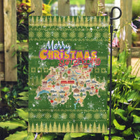 Merry Christmas Switzerland Garden Flag Xmas Travel Map - Wonder Print Shop