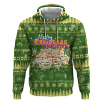 Merry Christmas Switzerland Hoodie Xmas Travel Map - Wonder Print Shop