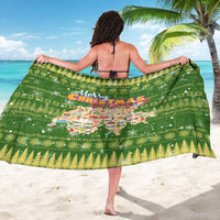 Merry Christmas Switzerland Sarong Xmas Travel Map - Wonder Print Shop