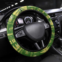 Merry Christmas Switzerland Steering Wheel Cover Xmas Travel Map - Wonder Print Shop