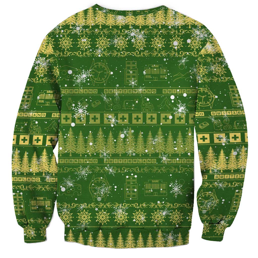 Merry Christmas Switzerland Sweatshirt Xmas Travel Map - Wonder Print Shop