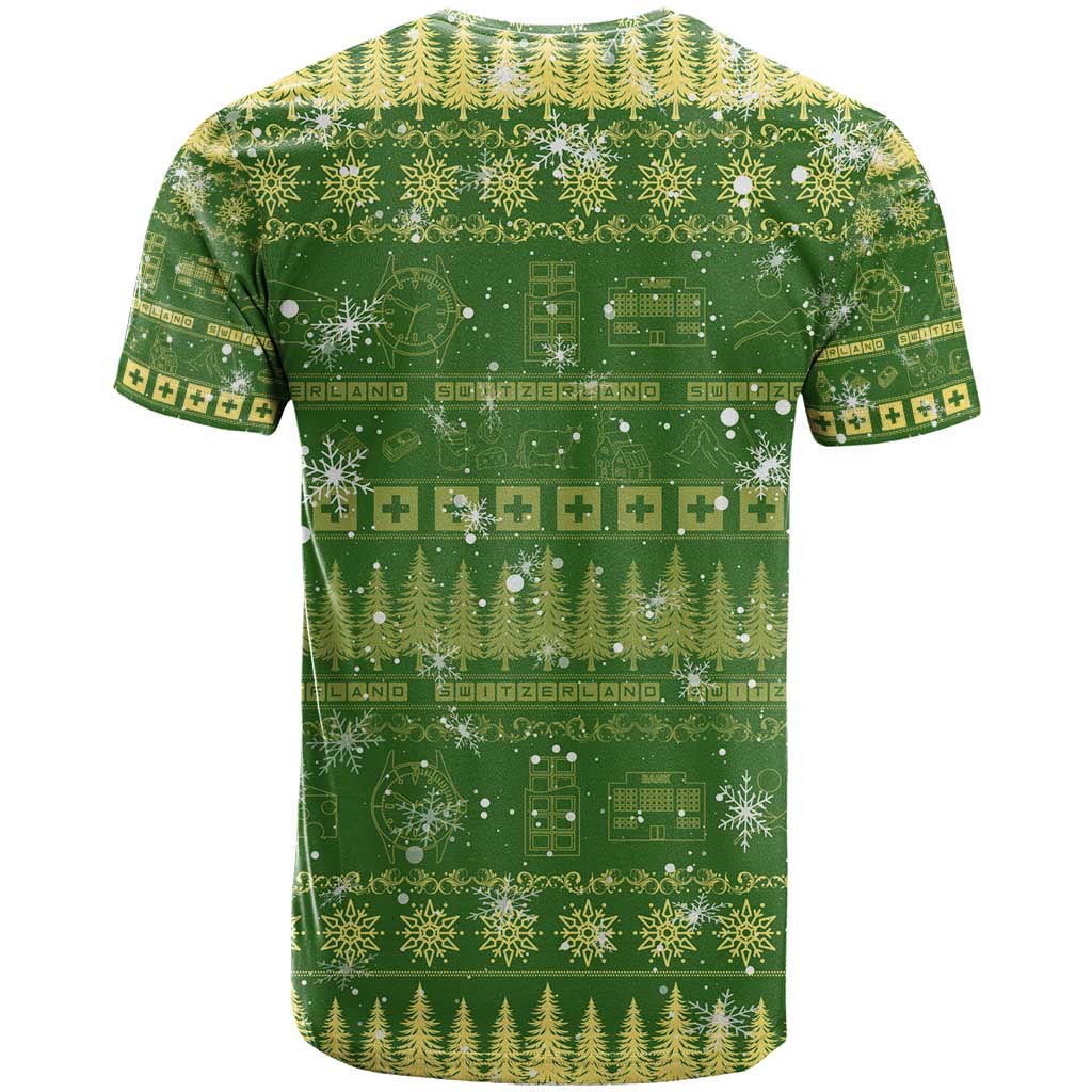 Merry Christmas Switzerland T Shirt Xmas Travel Map - Wonder Print Shop
