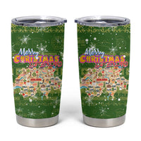 Merry Christmas Switzerland Tumbler Cup Xmas Travel Map - Wonder Print Shop