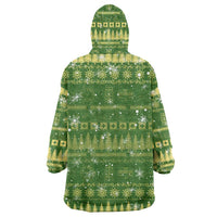 Merry Christmas Switzerland Wearable Blanket Hoodie Xmas Travel Map - Wonder Print Shop